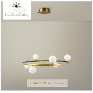 chandelier Sphere Orbit Chandelier - Luxor Home Decor & Lighting