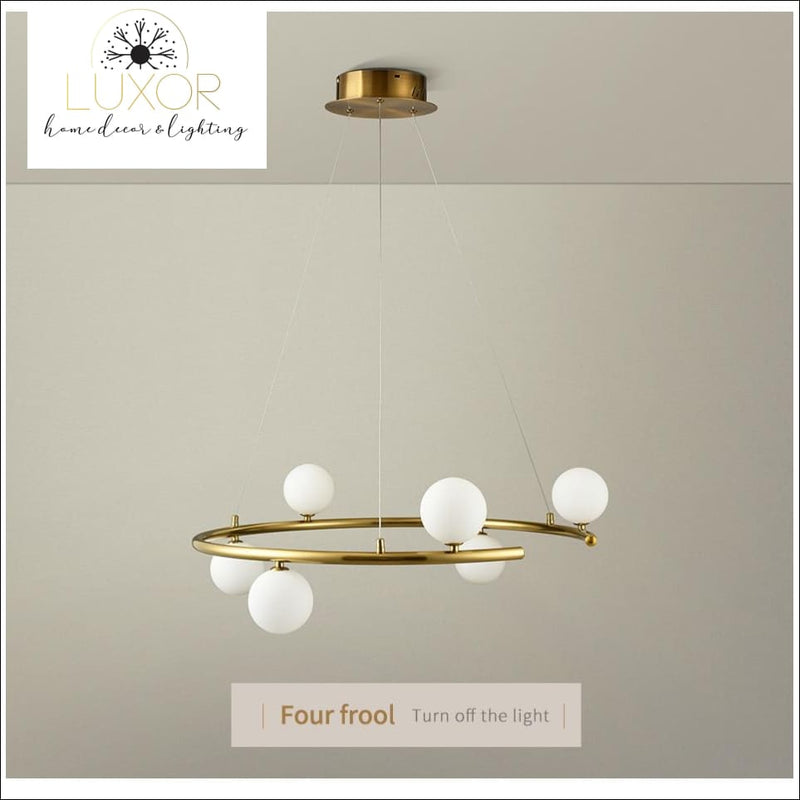 chandelier Sphere Orbit Chandelier - Luxor Home Decor & Lighting