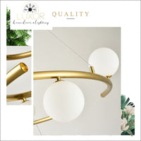 chandelier Sphere Orbit Chandelier - Luxor Home Decor & Lighting