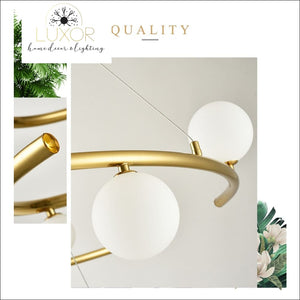 chandelier Sphere Orbit Chandelier - Luxor Home Decor & Lighting