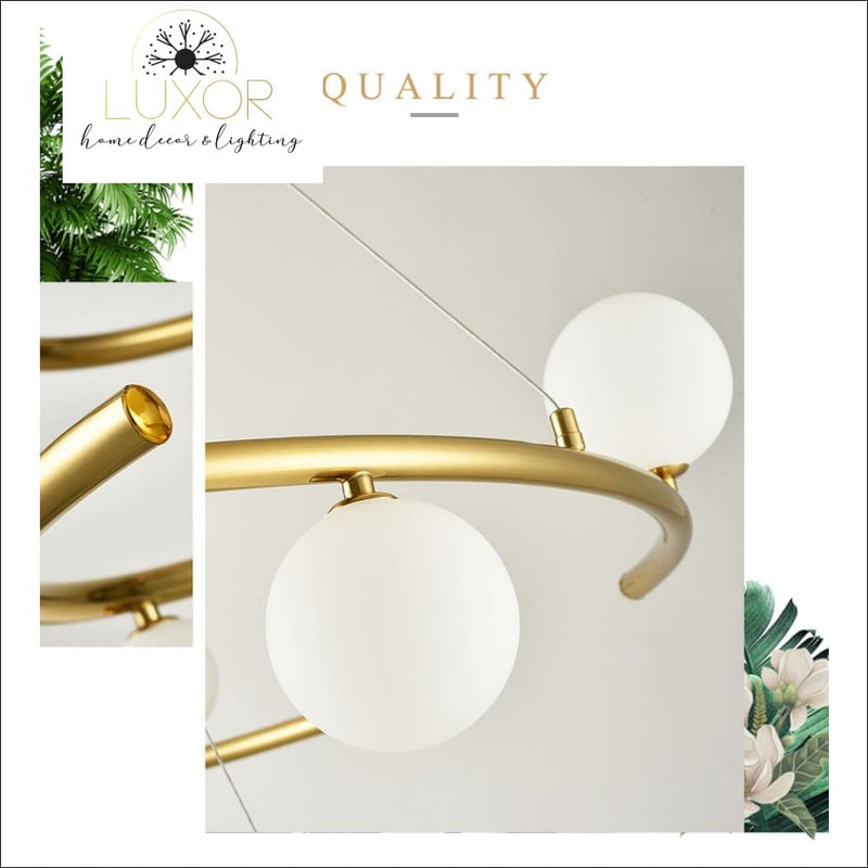 chandelier Sphere Orbit Chandelier - Luxor Home Decor & Lighting