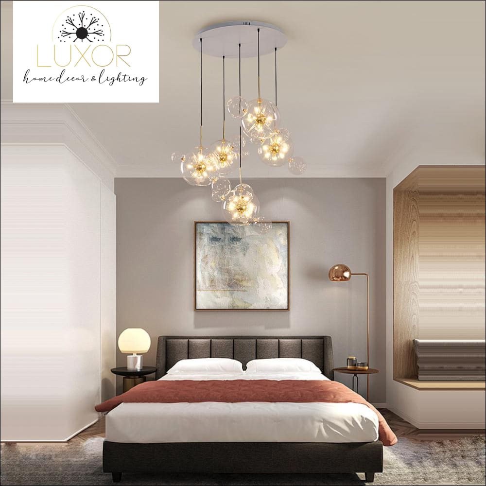 chandeliers Spikes Glass Bubble Chandelier - Luxor Home Decor & Lighting