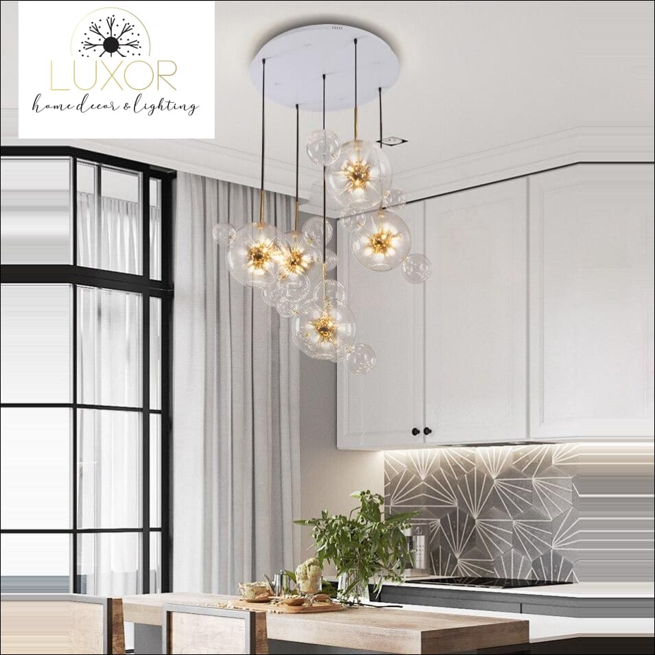 chandeliers Spikes Glass Bubble Chandelier - Luxor Home Decor & Lighting