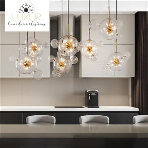 chandeliers Spikes Glass Bubble Chandelier - Luxor Home Decor & Lighting