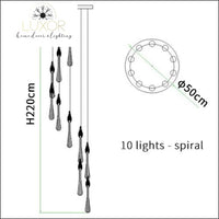 chandeliers Spiral Crystal Luxury Chandelier - Luxor Home Decor & Lighting