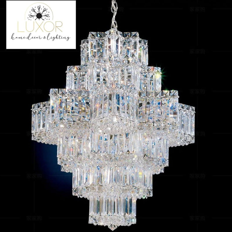 Squadrini Crystal Chandelier - chandelier
