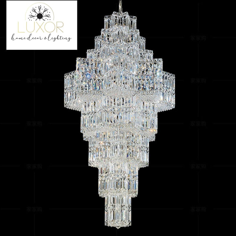 Squadrini Crystal Chandelier - chandelier