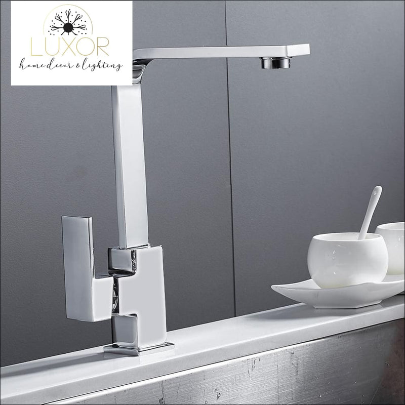 faucets Square Chrome Modern Kitchen Faucet - Luxor Home Decor & Lighting