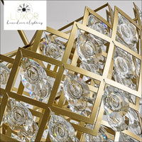 chandeliers Stalis Gold Crystal Chandelier - Luxor Home Decor & Lighting