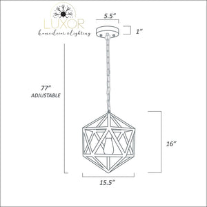 Pendant lighting Stephania Industrial Pendant Lamp - Luxor Home Decor & Lighting