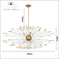 Stroby Spike Chandelier - L100XW60cm / Warm light 3000K - chandeliers