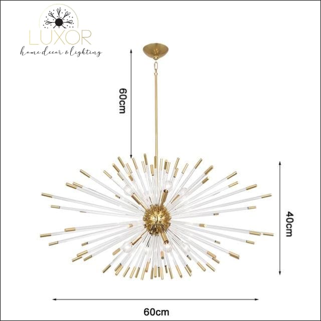 Stroby Spike Chandelier - L60xW40cm / Warm light 3000K - chandeliers