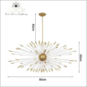 Stroby Spike Chandelier - L80XW50cm / Warm light 3000K - chandeliers