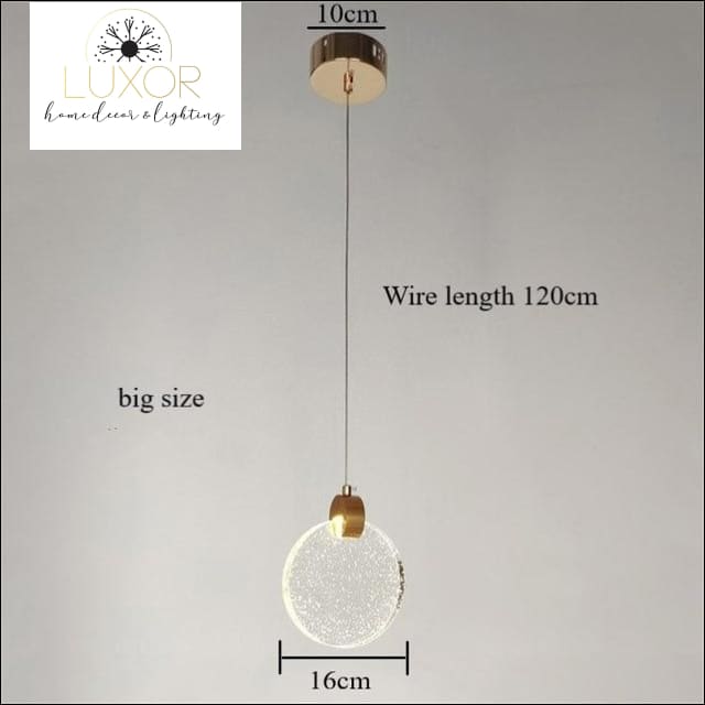 Pendant lighting Sunburst Glass Pendant - Luxor Home Decor & Lighting