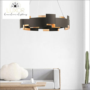 chandeliers Tavese Single LED Drum Chandelier - Luxor Home Decor & Lighting