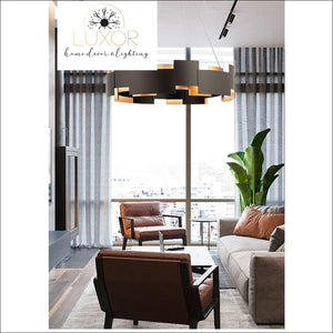 chandeliers Tavese Single LED Drum Chandelier - Luxor Home Decor & Lighting