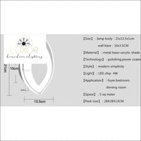 wall lighting Tear Drop Wall Lighting - Luxor Home Decor & Lighting