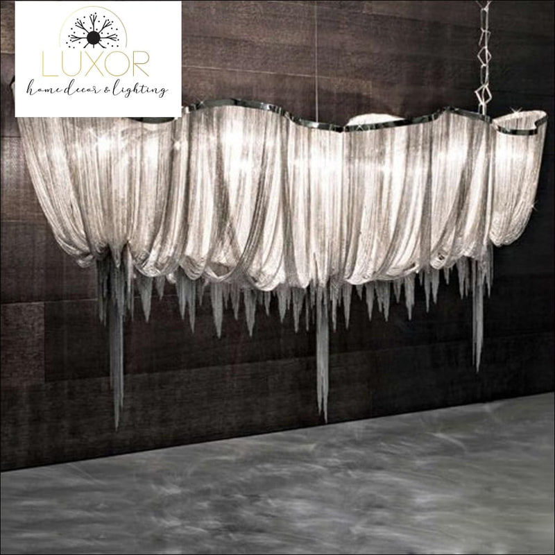 chandeliers Teza Royal Luxury Linear Suspension Chandelier. - Luxor Home Decor & Lighting