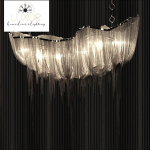 chandeliers Teza Royal Luxury Linear Suspension Chandelier. - Luxor Home Decor & Lighting