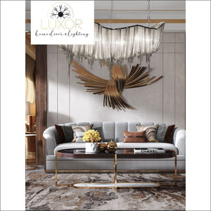 chandeliers Teza Royal Luxury Linear Suspension Chandelier. - Luxor Home Decor & Lighting