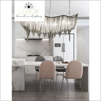 chandeliers Teza Royal Luxury Linear Suspension Chandelier. - Luxor Home Decor & Lighting