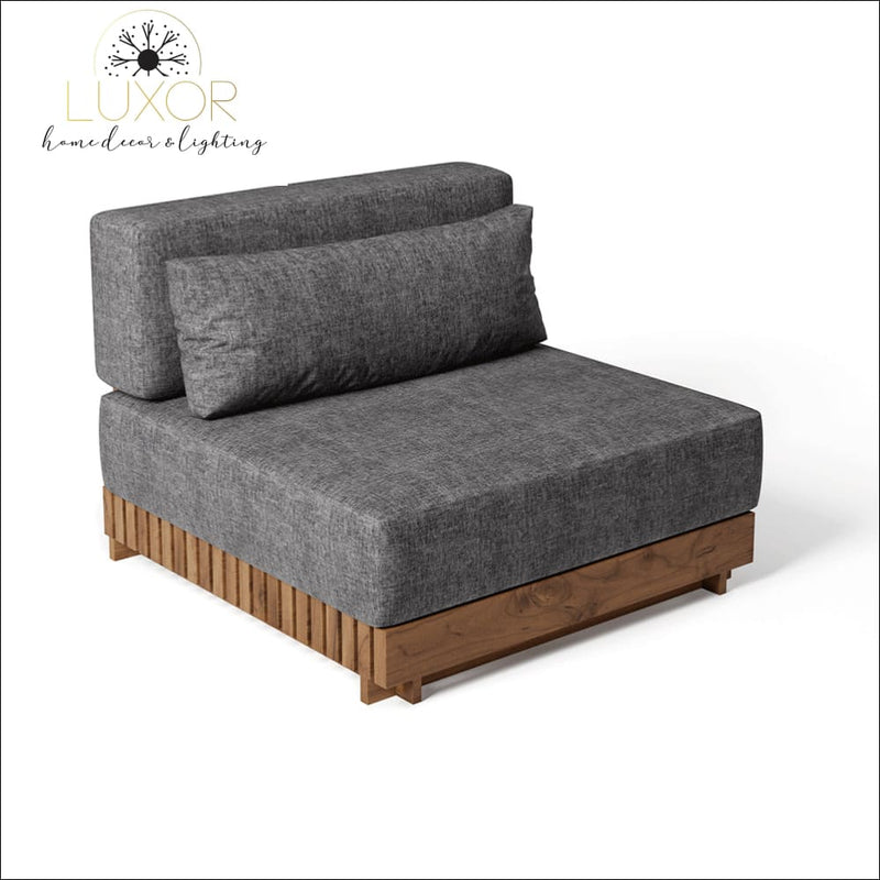 The Falls Luxury 9 Piece Teak Modular Patio Set - Outdoor Seating