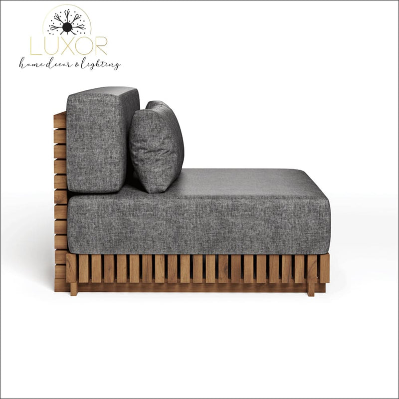 The Falls Luxury 9 Piece Teak Modular Patio Set - Outdoor Seating