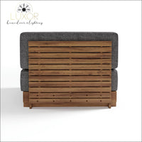 The Falls Luxury 9 Piece Teak Modular Patio Set - Outdoor Seating