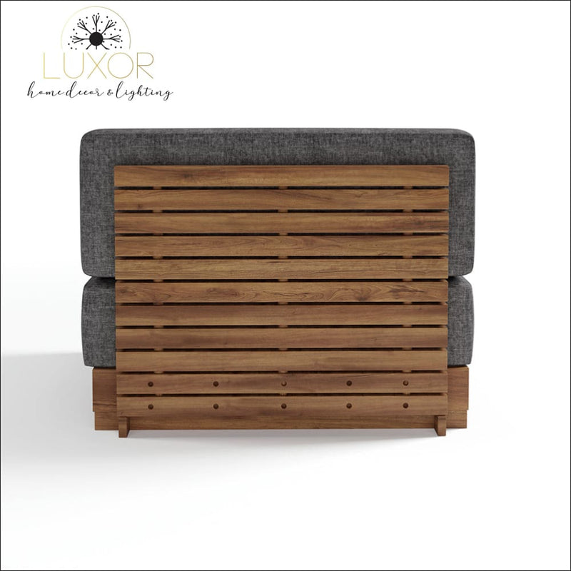 The Falls Luxury 9 Piece Teak Modular Patio Set - Outdoor Seating
