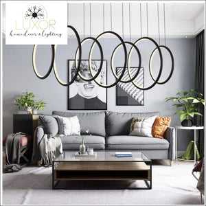 Chandeliers Tiatrini LED Circular Chandelier - Luxor Home Decor & Lighting