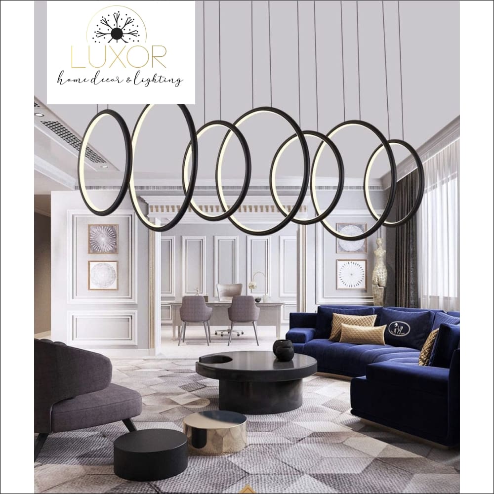 Chandeliers Tiatrini LED Circular Chandelier - Luxor Home Decor & Lighting