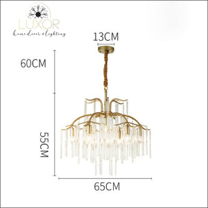 Tiff Vintage Gold Chandelier - Dia65xH55cm / >7 / 31-40W, L, Cold White - chandeliers