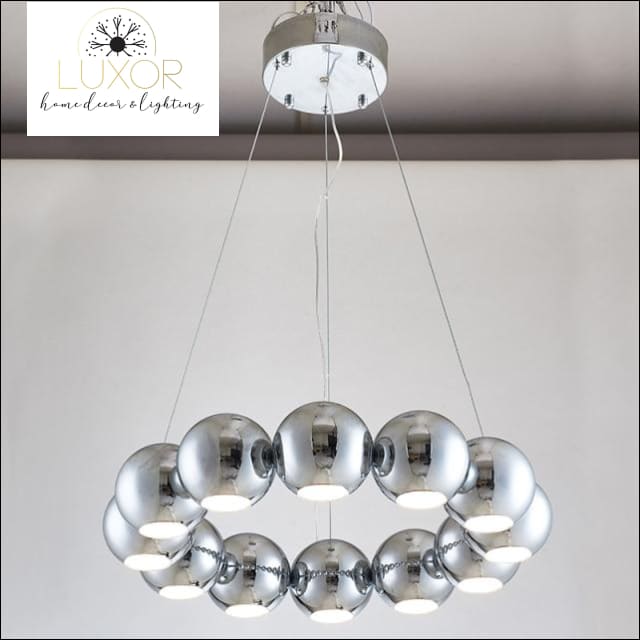 Timebeus Modern Pendant - Chrome chandelier / Dia90cm(18 lights) / Warm light 3000K - pendant lighting