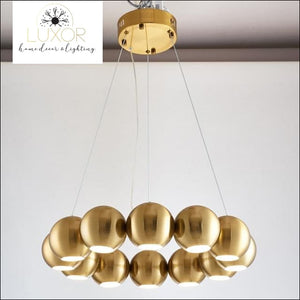 Timebeus Modern Pendant - Gold chandelier / Dia90cm(18 lights) / Warm light 3000K - pendant lighting