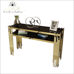Trensi Marble Narrow Console Table