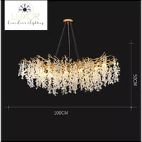 Tresini Ivy Chandelier - Dia100x50cm / Warm White - chandeliers