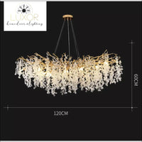 Tresini Ivy Chandelier - Dia120x70x65cm / Cold White - chandeliers