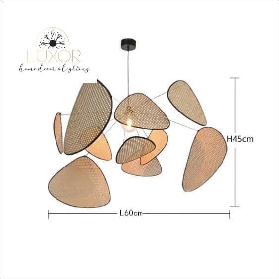 Tropical Bamboo Suspension Chandelier - Dia60cm*H45cm / Warm White - chandeliers