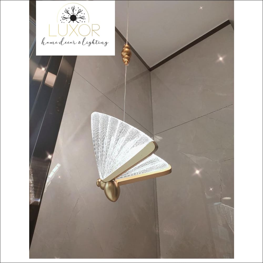 Tropical Hanging Butterfly Pendant - pendant lighting