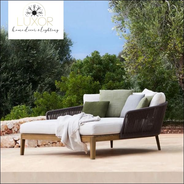 Trusi Modern Outdoor Modern Daybed - Outdoor Seating
