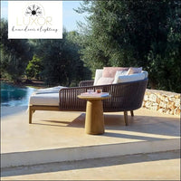 Trusi Modern Outdoor Modern Daybed - Outdoor Seating