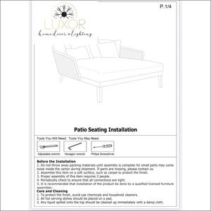 Trusi Modern Outdoor Modern Daybed - Outdoor Seating