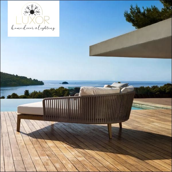 Trusi Modern Outdoor Modern Daybed - Outdoor Seating