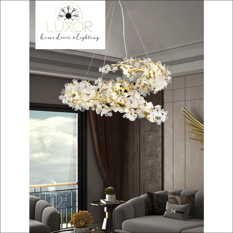 Tuba Rose Chandelier - chandelier