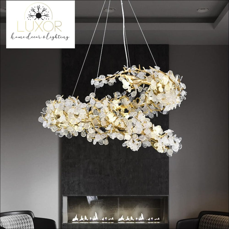 Tuba Rose Chandelier - chandelier