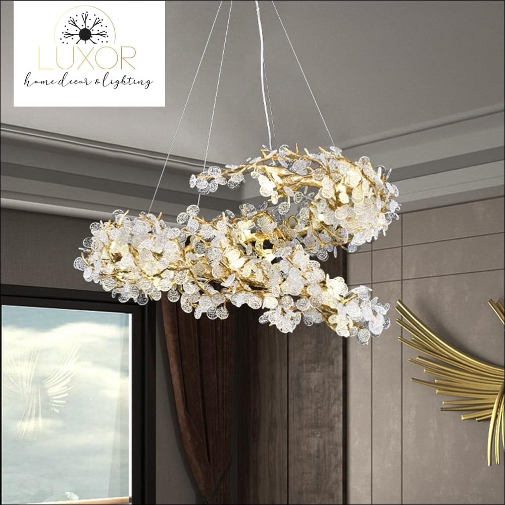 Tuba Rose Chandelier - chandelier