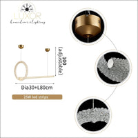 pendant lighting Unity Crystal Pendant - Luxor Home Decor & Lighting