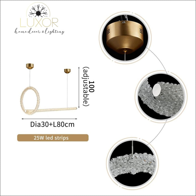pendant lighting Unity Crystal Pendant - Luxor Home Decor & Lighting