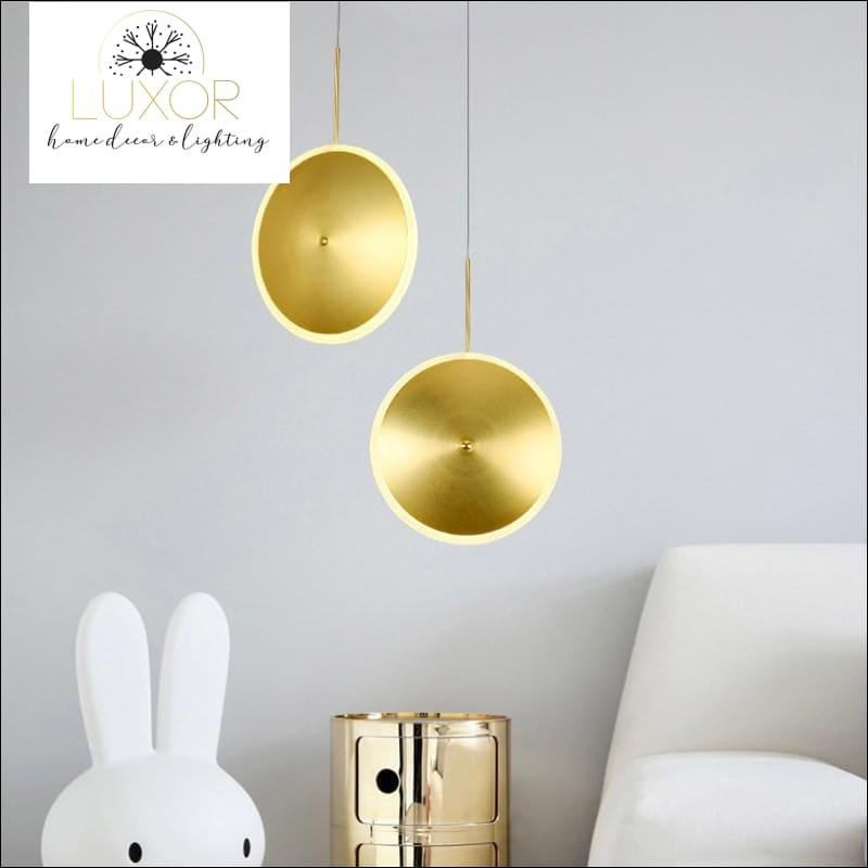 pendant lighting Unity Gold Disc Pendant Light - Luxor Home Decor & Lighting