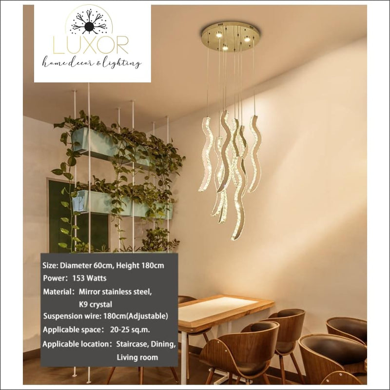 chandelier Vickson Crystal Chandelier - Luxor Home Decor & Lighting